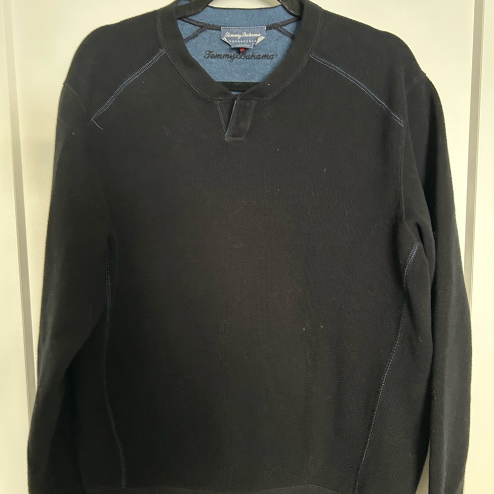 Tommy Bahama Men's Black Crewneck Sweater